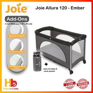 Joie Allura 120 Playpen Add On Mattress 120 x 60 cm 4 Inch 1 year Warranty Shopee Singapore