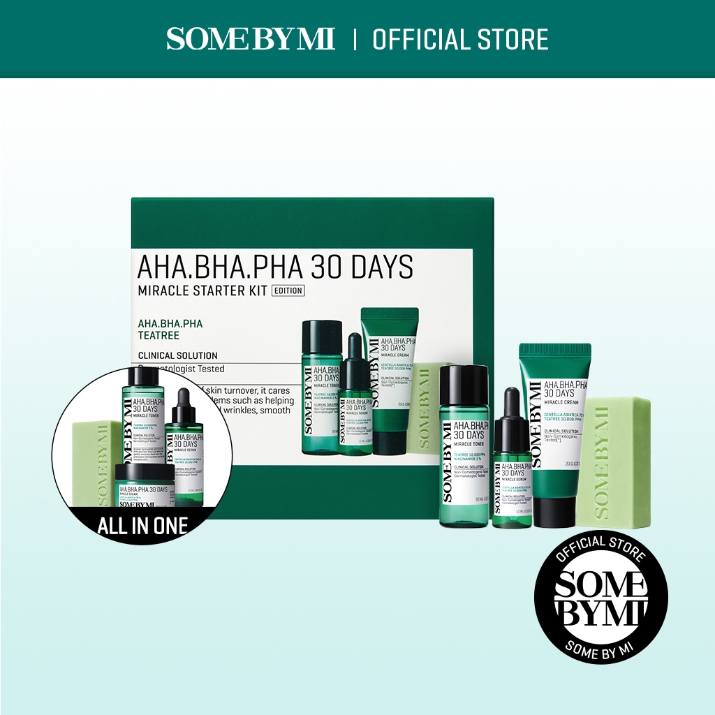 SOMEBYMI AHA-BHA-PHA 30days Miracle Starter Kit (30ml. 10ml, 20g, 30g ...