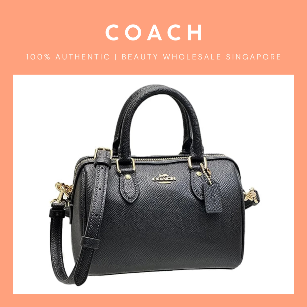 Coach Leather Small Boston Bag