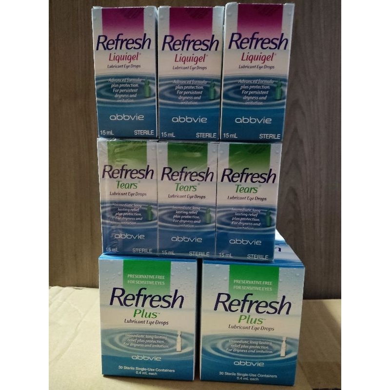 Refresh Plus, Tears & Liquigel Lubricant Eyes Drop Shopee Singapore