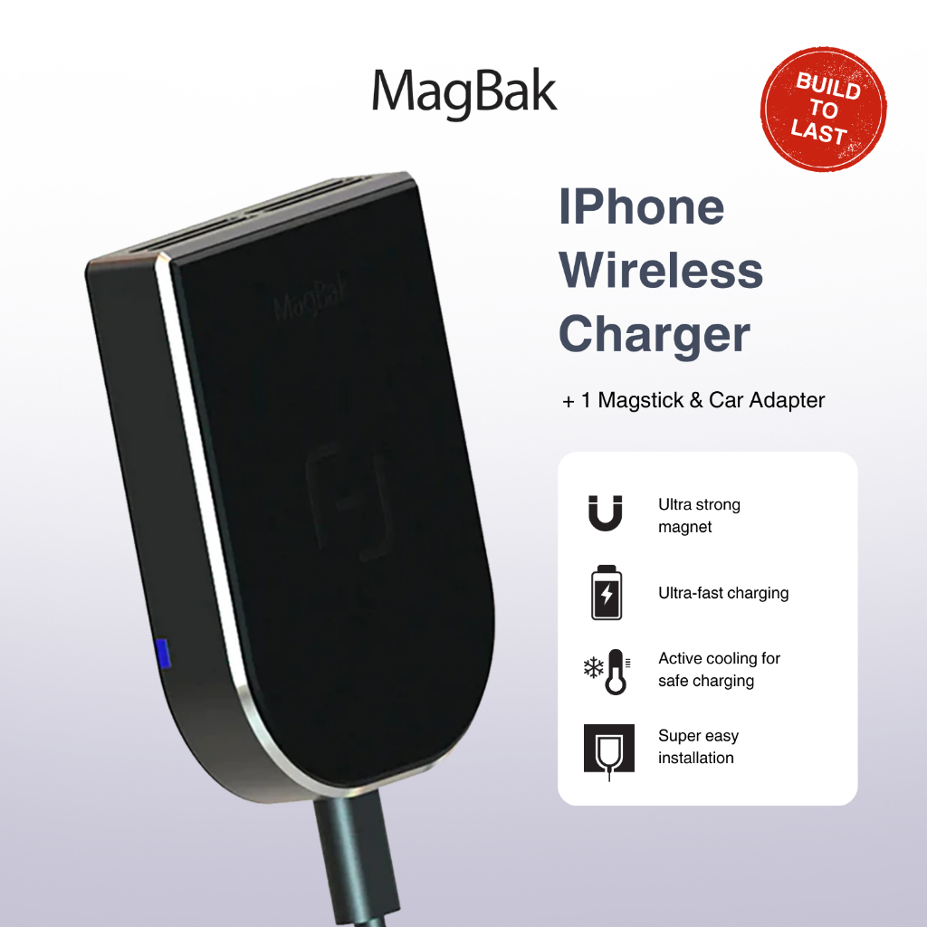 Magbak Wireless Phone Charger with Superior Fast Charging