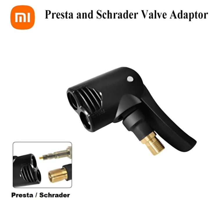 2in1 Air Nozzle Valve Adapter Head for Xiaomi Mijia Adaptor with Quick Lock Release Presta Schrader Inflator Pump Bike Shopee Singapore