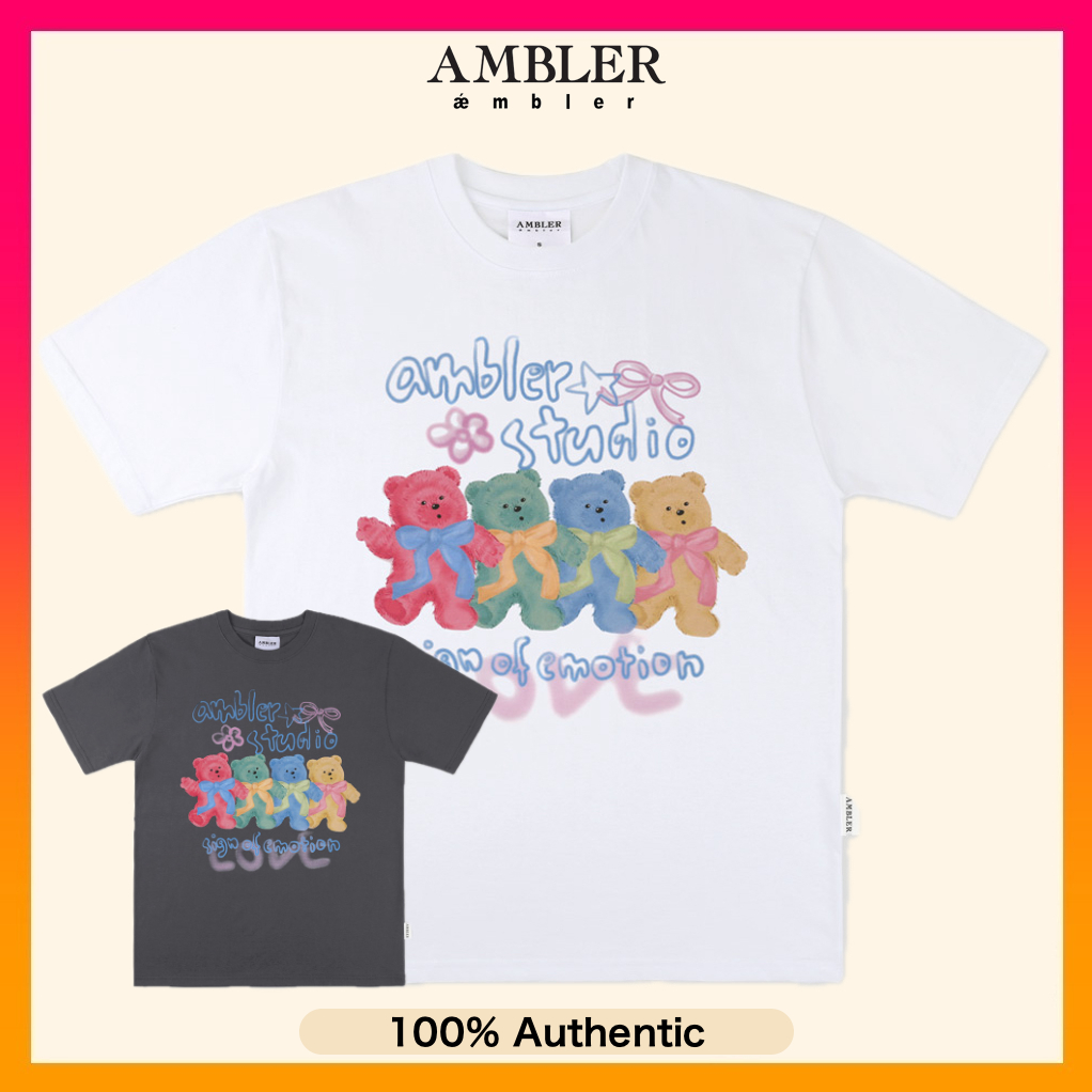 AMBLER Four Emotion Over fit T-Shirts Unisex Tee - 2 Colors | Shopee ...