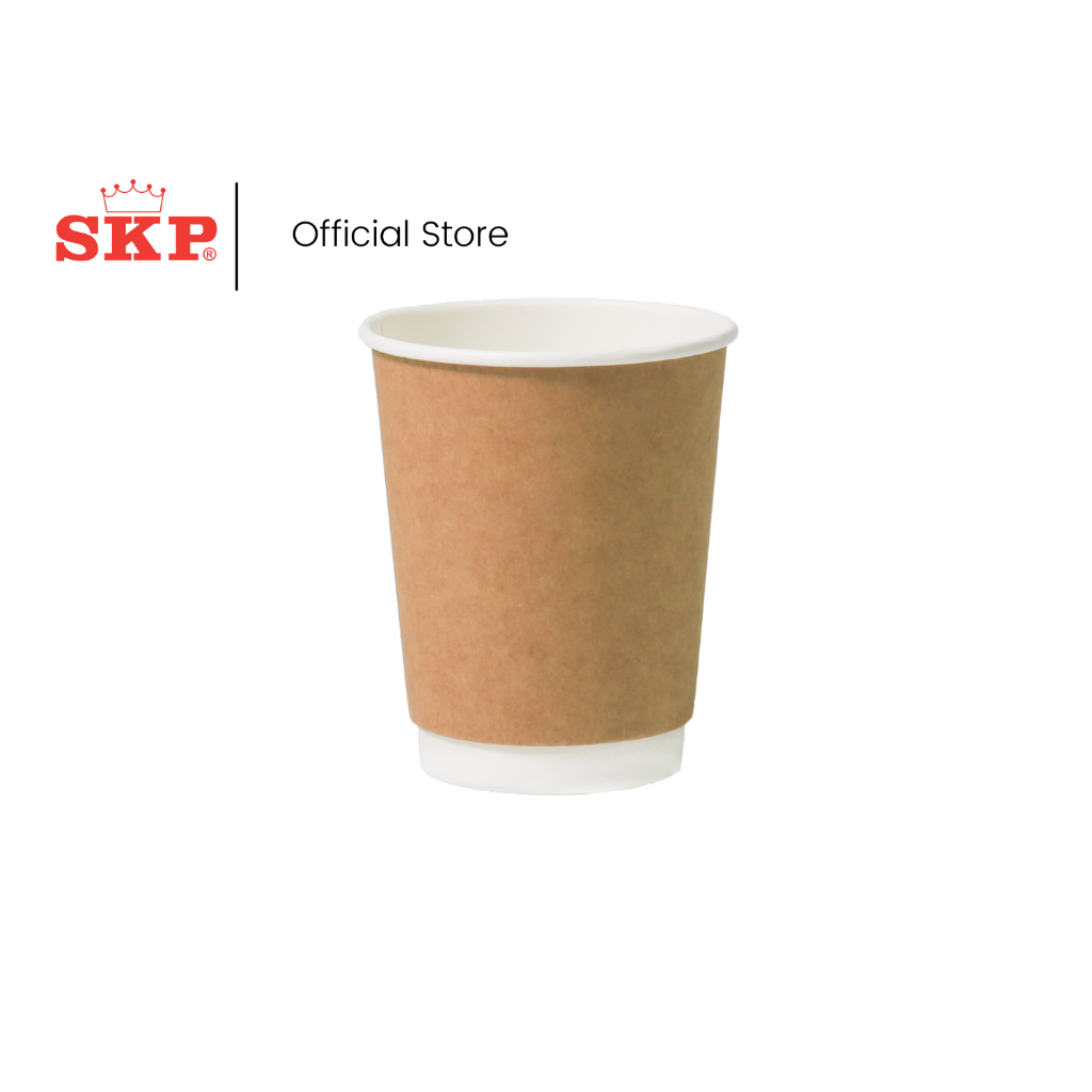 SKP 8oz Kraft Double Wall Paper Cup | Shopee Singapore