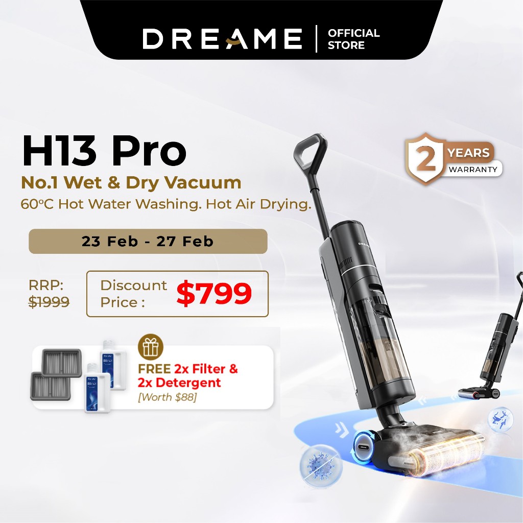 Dreame H12 PRO Wet Dry Vacuum + Hot air Drying & Edge cleaning - REVIEW 