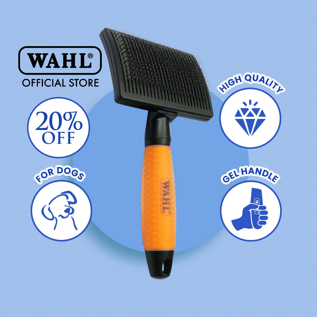 Wahl Dog Self Cleaning Slicker Brush Pets, Comb, Grooming Accessories