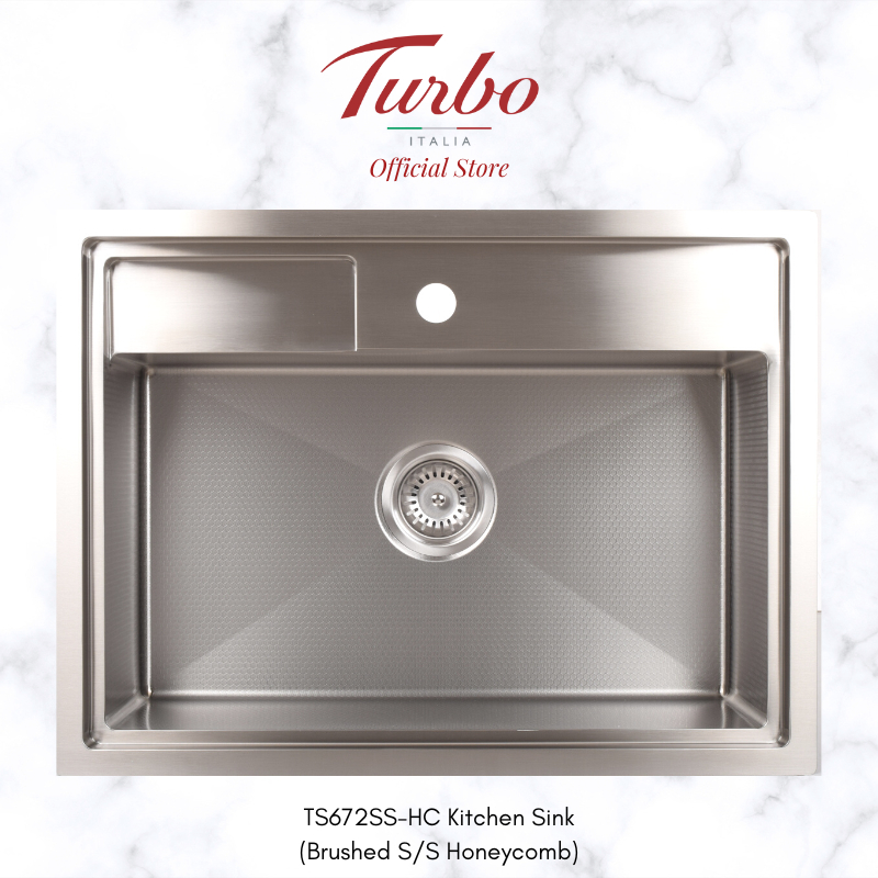 [PRE-ORDER] Turbo Italia TS672SS/BK Honeycomb SUS304 Stainless Steel ...