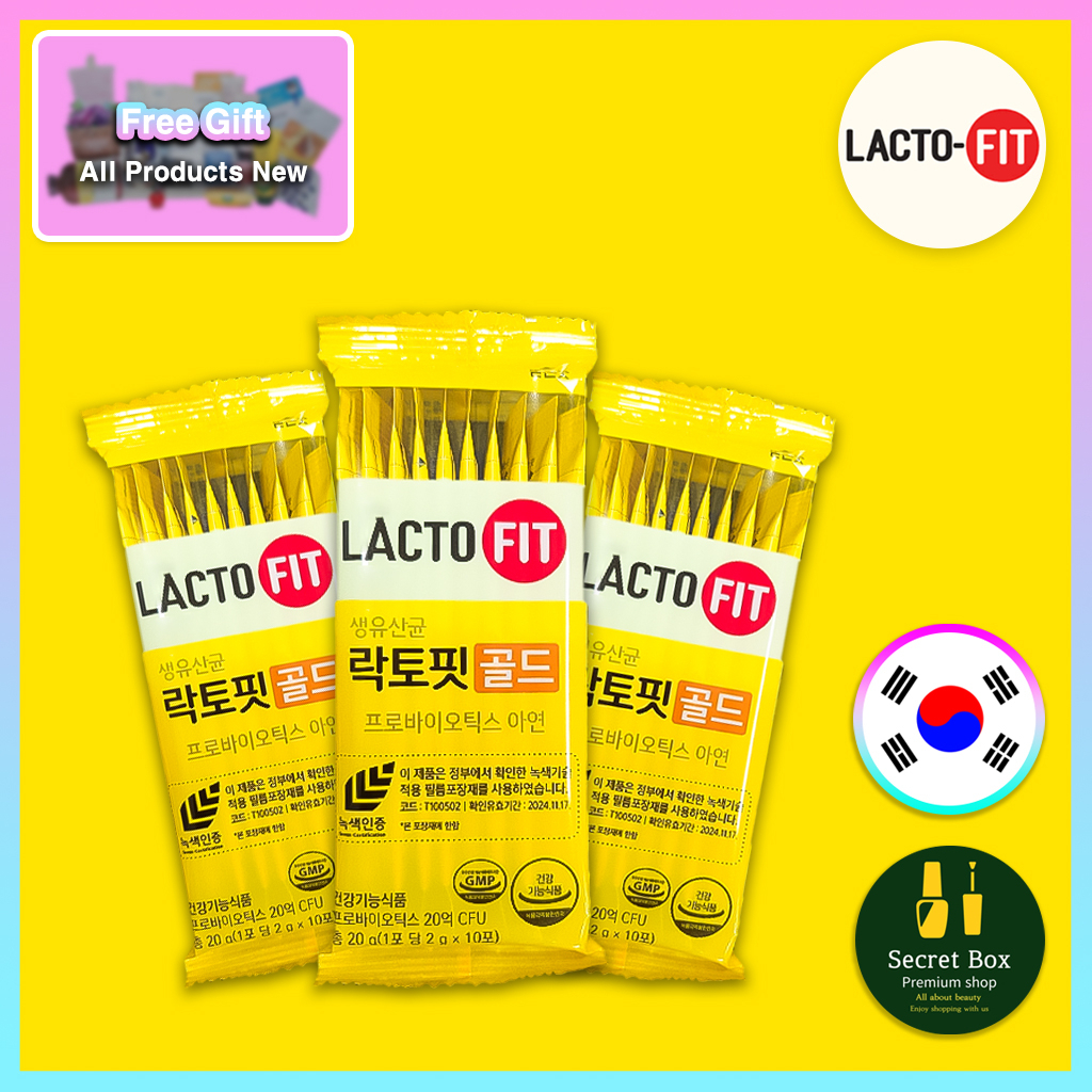 Chong Kun Dang Lacto Fit Gold New 5x Probiotics 50 Sachet Lacto Fit 50pcs [no Case] Shopee