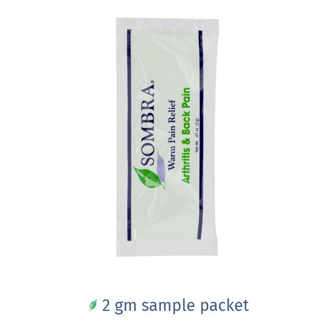 Sombra Warm Therapy Pain Relieving Gel Samples 2g, Alcohol-free, Non ...