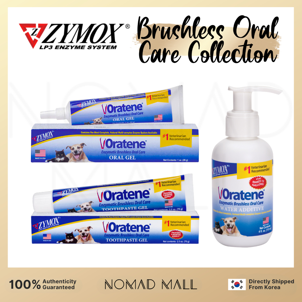 [ZYMOX] Oratene Toothpaste Gel 70g, Antiseptic Oral Gel 28g, & Drinking