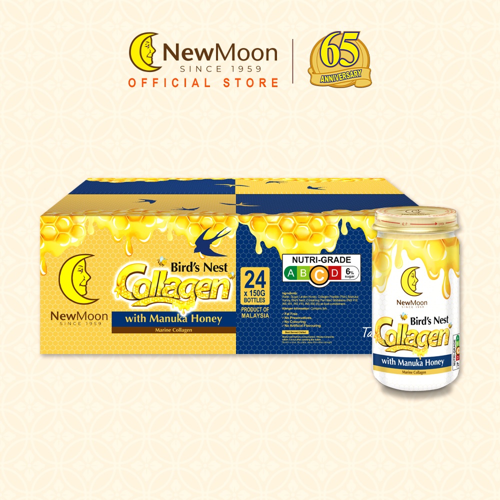 [Carton Deal] New Moon Bird's Nest Collagen With Manuka Honey 150g x 24