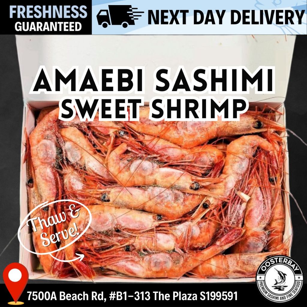 【OOSTERBAY】Amaebi Sweet Shrimp Sashimi - Shell On (500g | 1kg) | Shopee ...