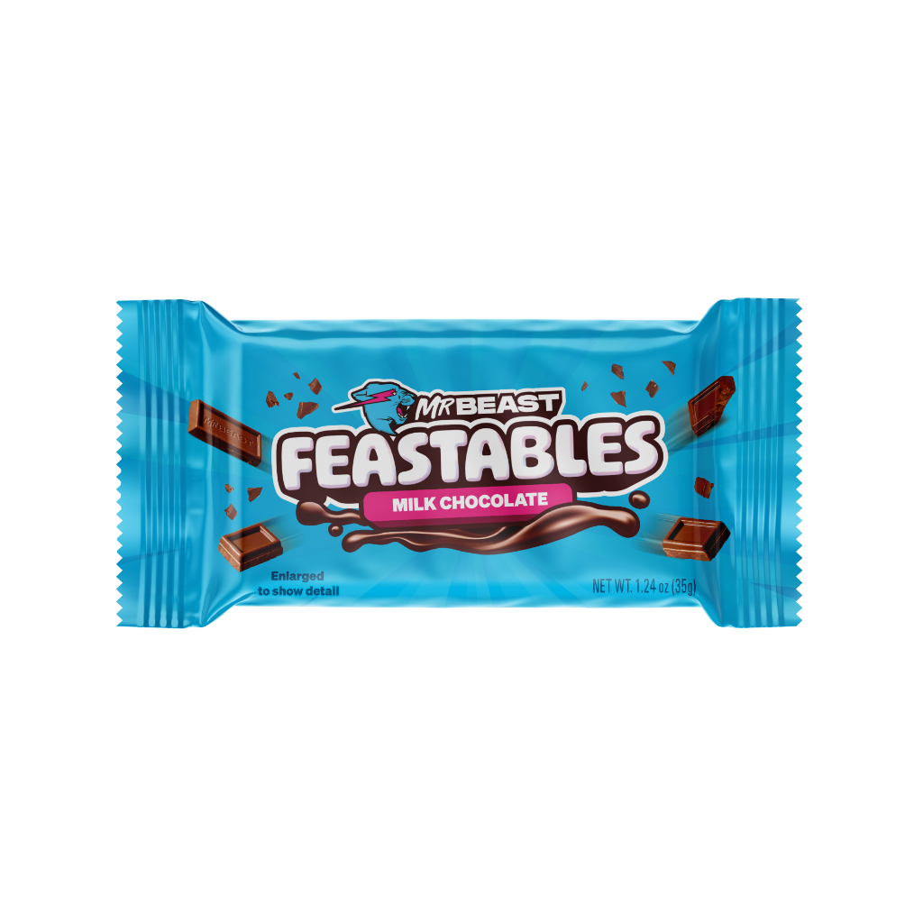 [New] Feastables MrBeast | Milk Chocolate | Crunch | Peanut Butter 35g ...