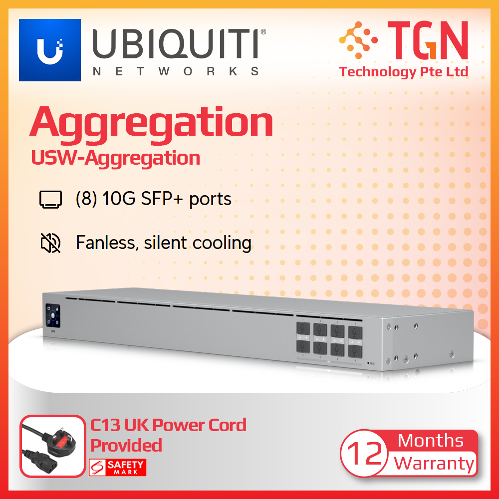 Ubiquiti Unifi Switch Aggregation (SFP+) * UK Power Cord* | Shopee