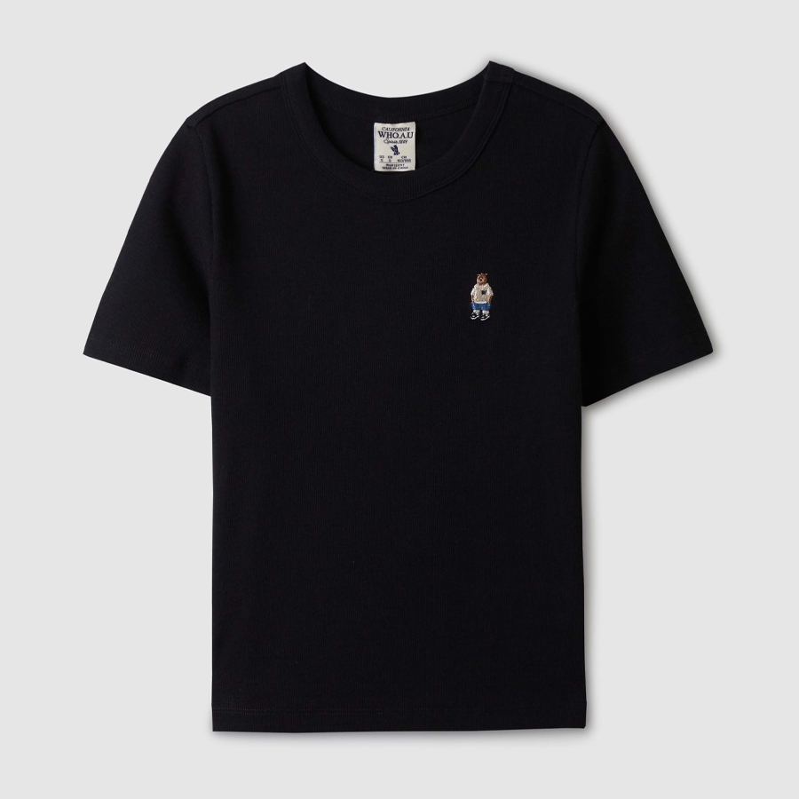 WHO.A.U] Steve Ribbed Short Sleeve T-shirt[B] | WHRAE2491F