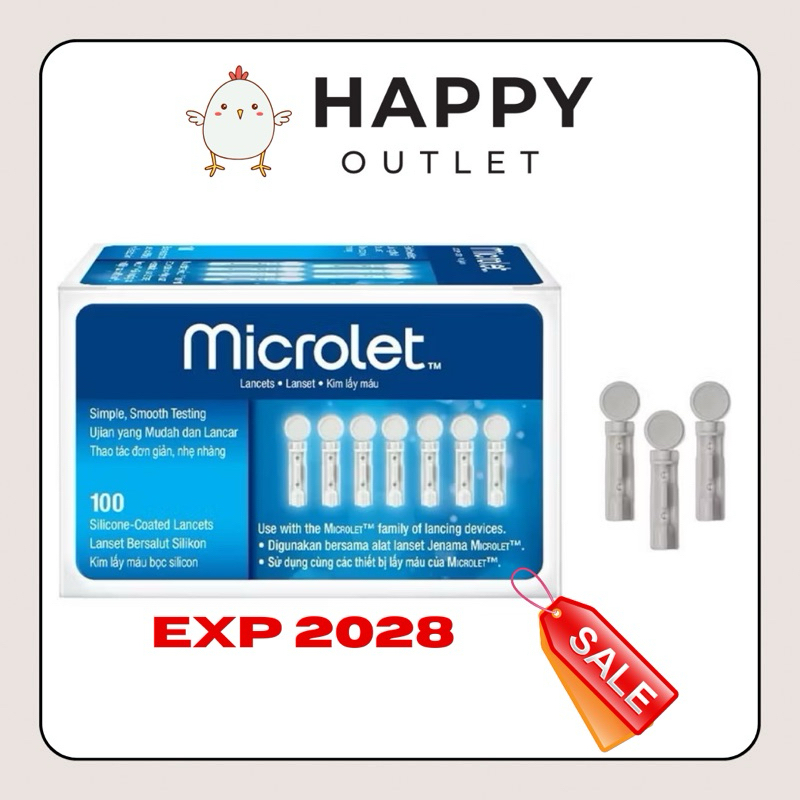 (Exp : 10/2028) Microlet Lancets 100's | Shopee Singapore