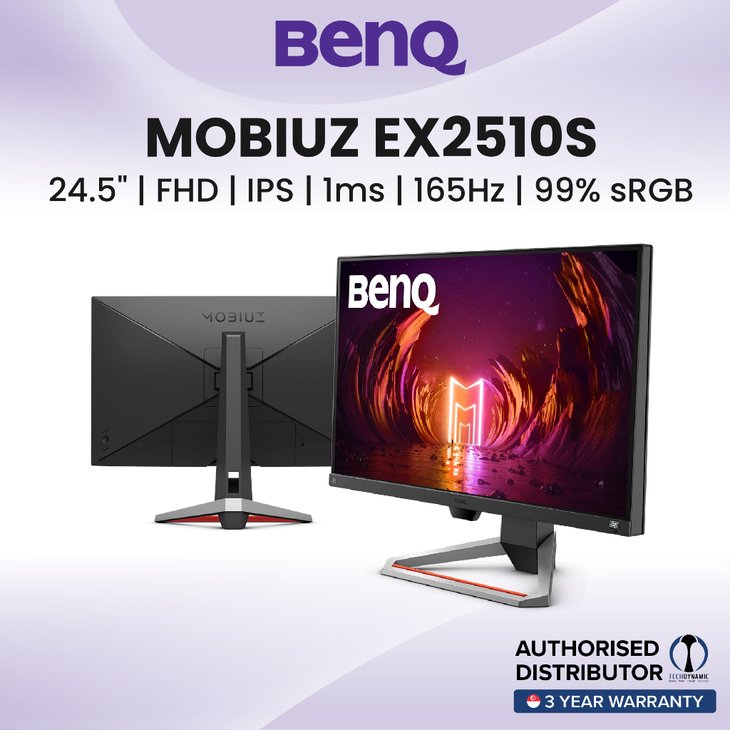 BenQ MOBIUZ EX2510S 24.5 inch IPS 165Hz 1ms HDRi Screen Autoadjustment