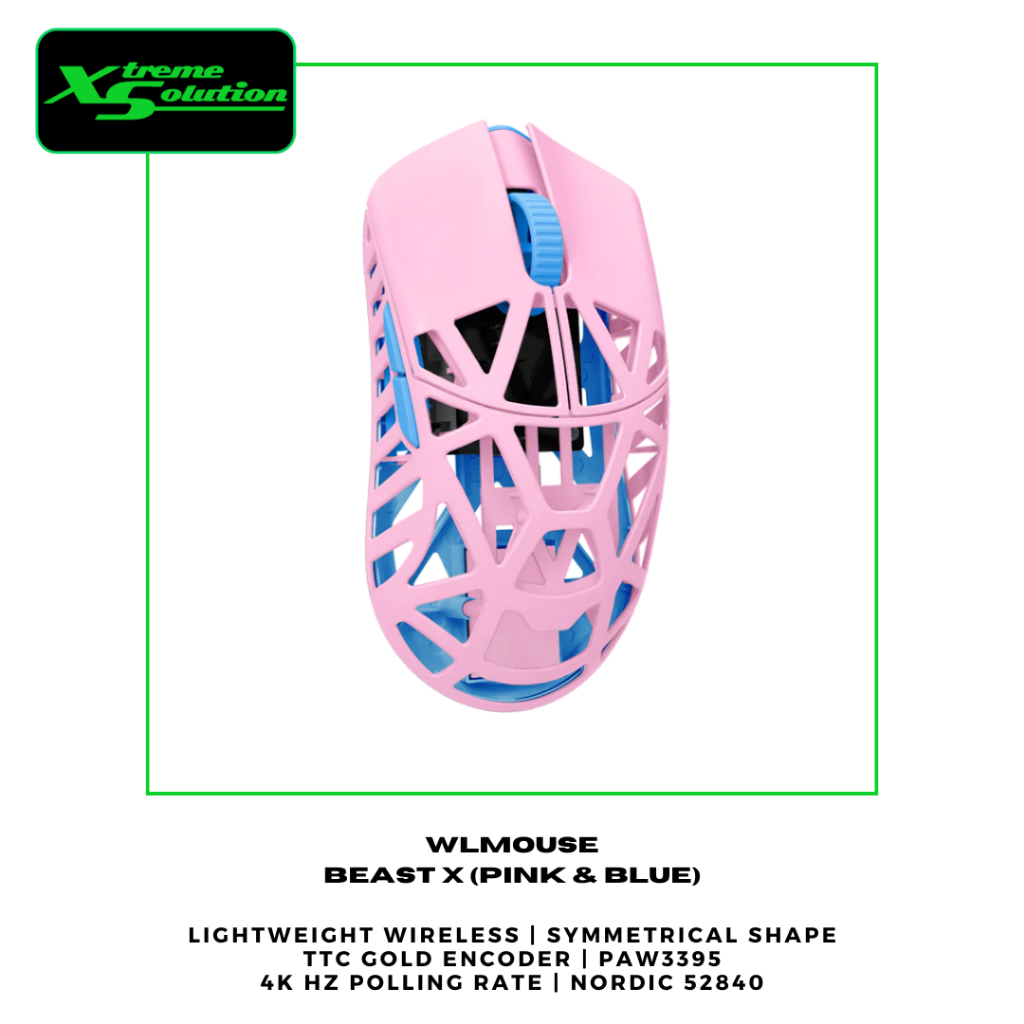 WLMOUSE BEAST X Wireless Gaming Mouse PINK&BLUE BEAST X