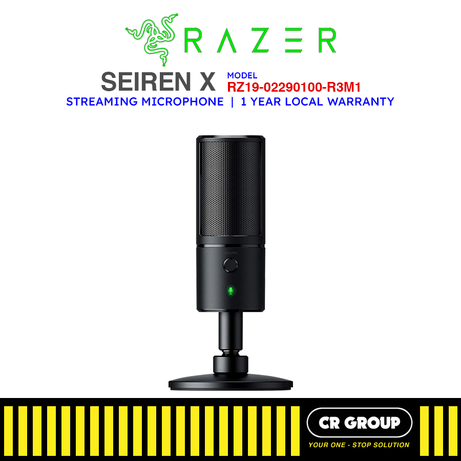 Razer Seiren X USB Condenser Streaming Microphone - Compact Form ...