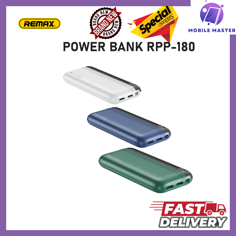 REMAX RPP-180 20000MAH KIREN SERIES 22.5W, PD+QC FAST CHARGING POWER ...