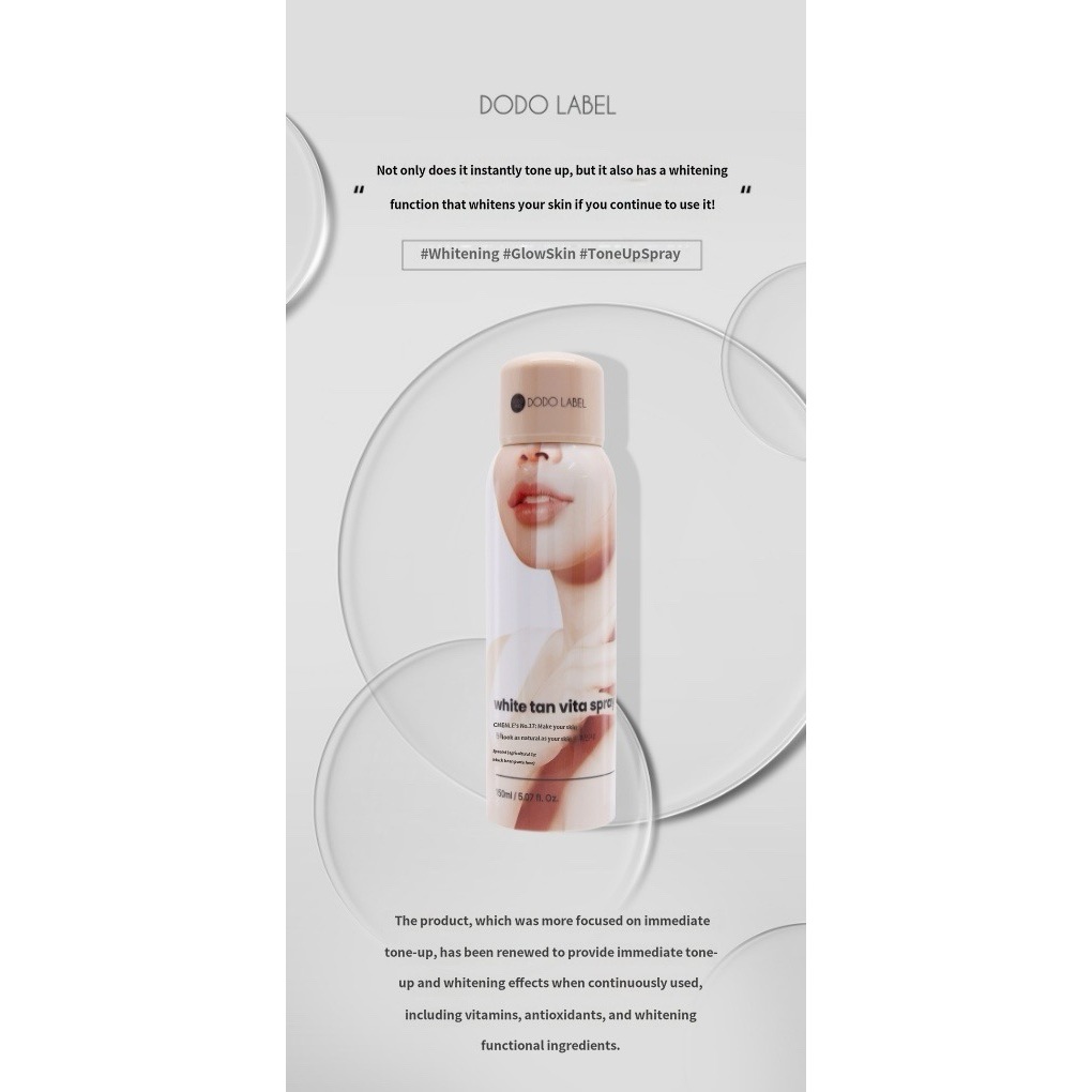 Dodolabel Idol White Tanning Vita Spray(Suitable for both men and women ...