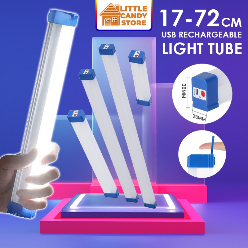 LED Light Tube 17~72CM Portable USB Rechargeable Emergency Light ...