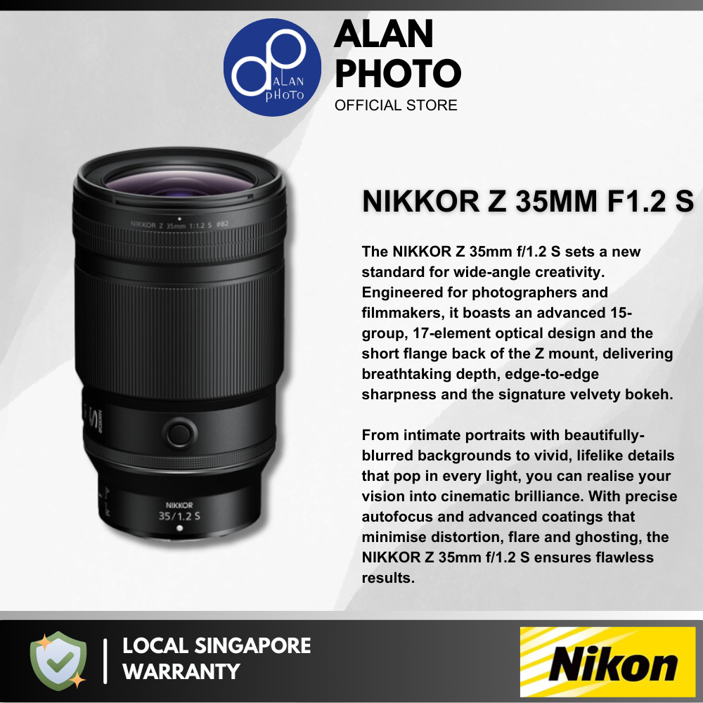 Nikon NIKKOR Z 35mm S Lens [Nikon Z] Nikon Singapore