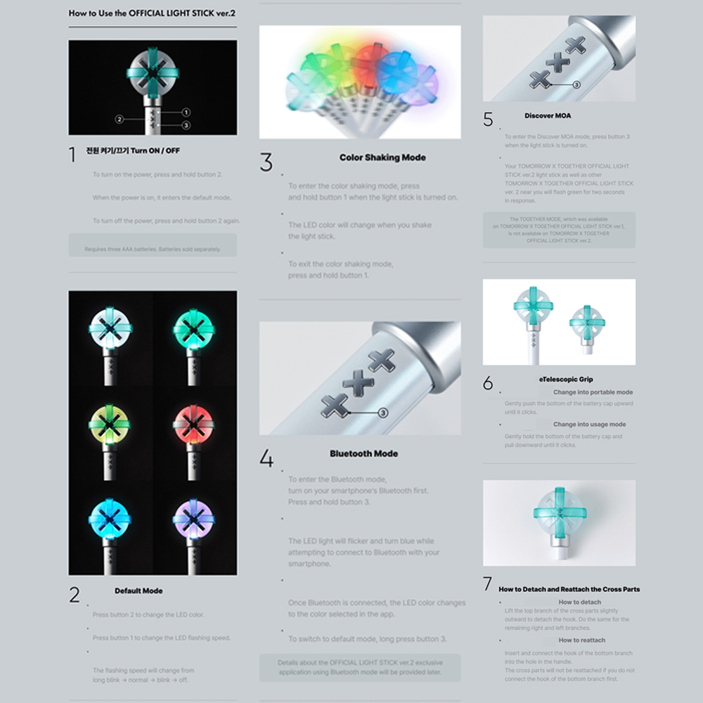 TOMORROW×TOGETHER LIGHT STICK ver.2 2本 TOMORROW X TOGETHER (TXT) Official Light Stick Ver.2 | Shopee