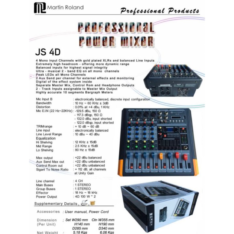 Martin roland mixer with buid in amplifer | Shopee Singapore