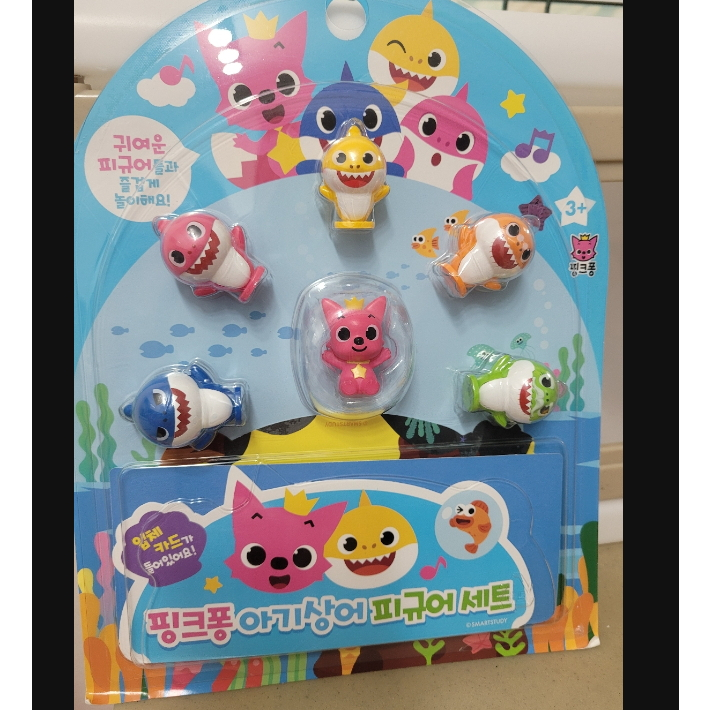 Pinkfong Baby Shark Figure Set(1Pack 6ea Figure) | Shopee Singapore