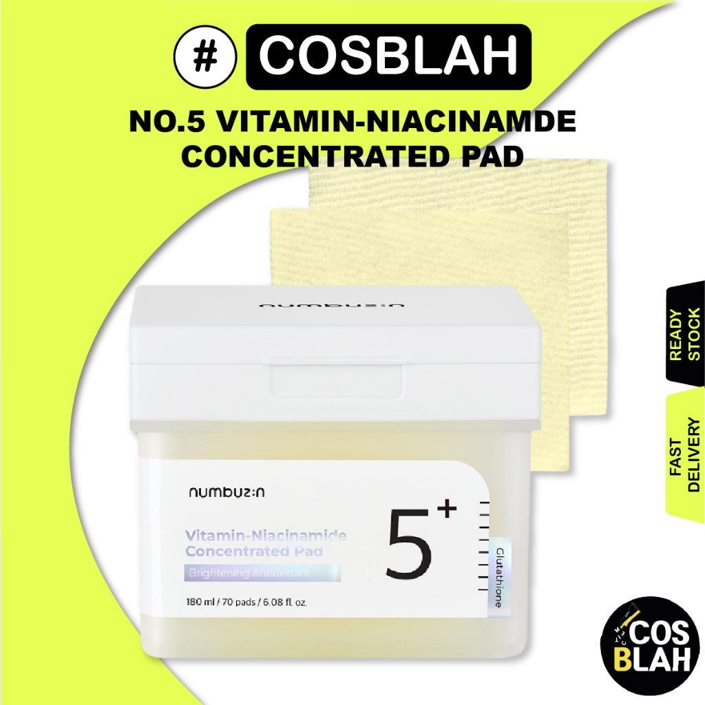 tad glutathione fake Numbuzin No.5 Vitamin-Niacinamide Concentrated Pads 70 pcs
