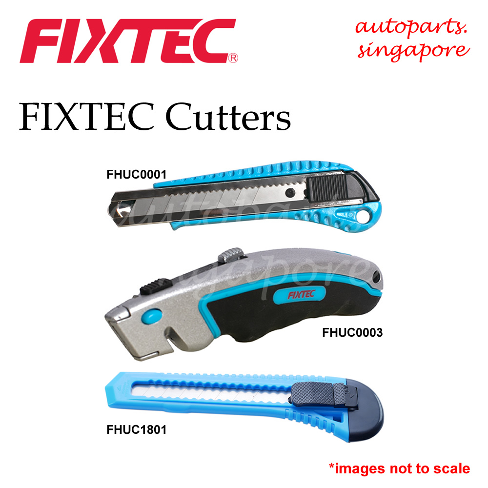 FIXTEC Utility Knife and Aluminium pen knife cutter Blade 18mm Art ...