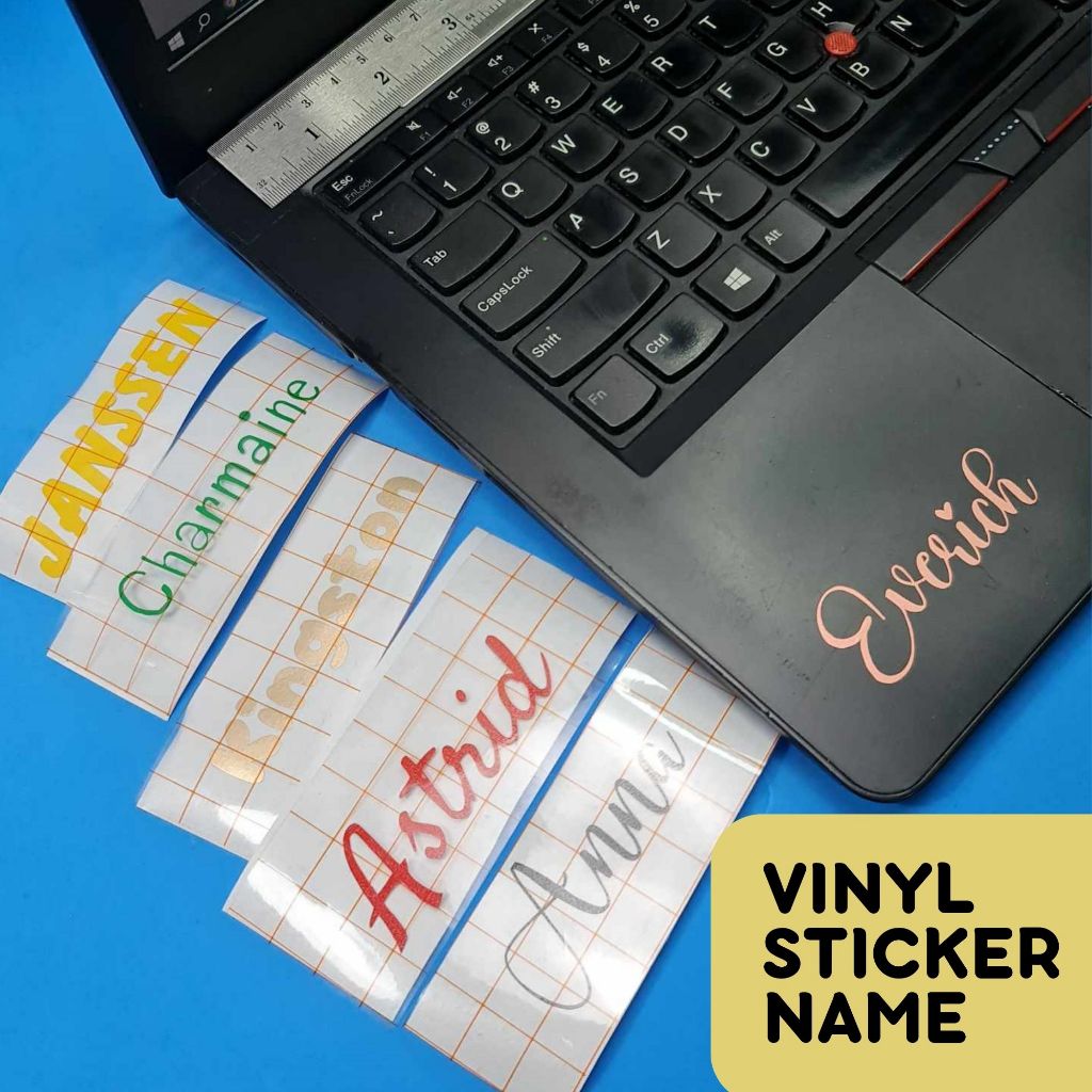 (SG) Personalized Customized Name Sticker Waterproof Sticker LOGO ...