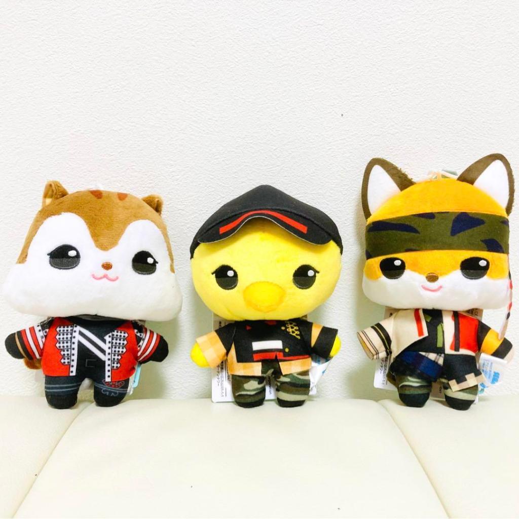 SHINee MINHO KEY TAEMIN ANIMAL COORDY Mini Plush Doll Mascot Set