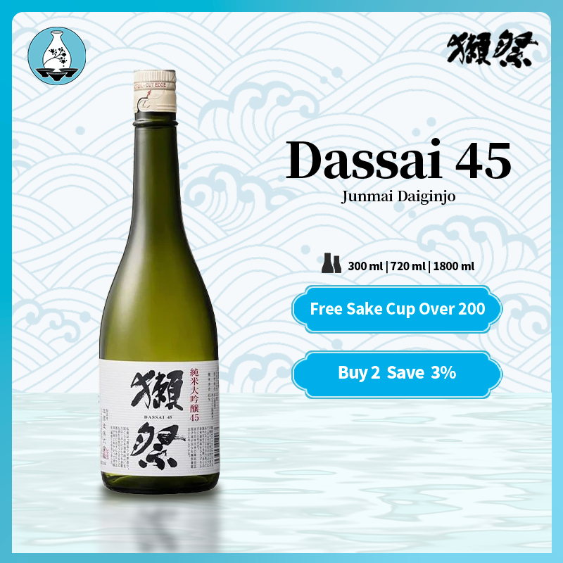 Dassai 45 Junmai Daiginjo 300ml 720ml 1800ml Japanese Sake F Ree Delivery 獺祭 Shopee Singapore