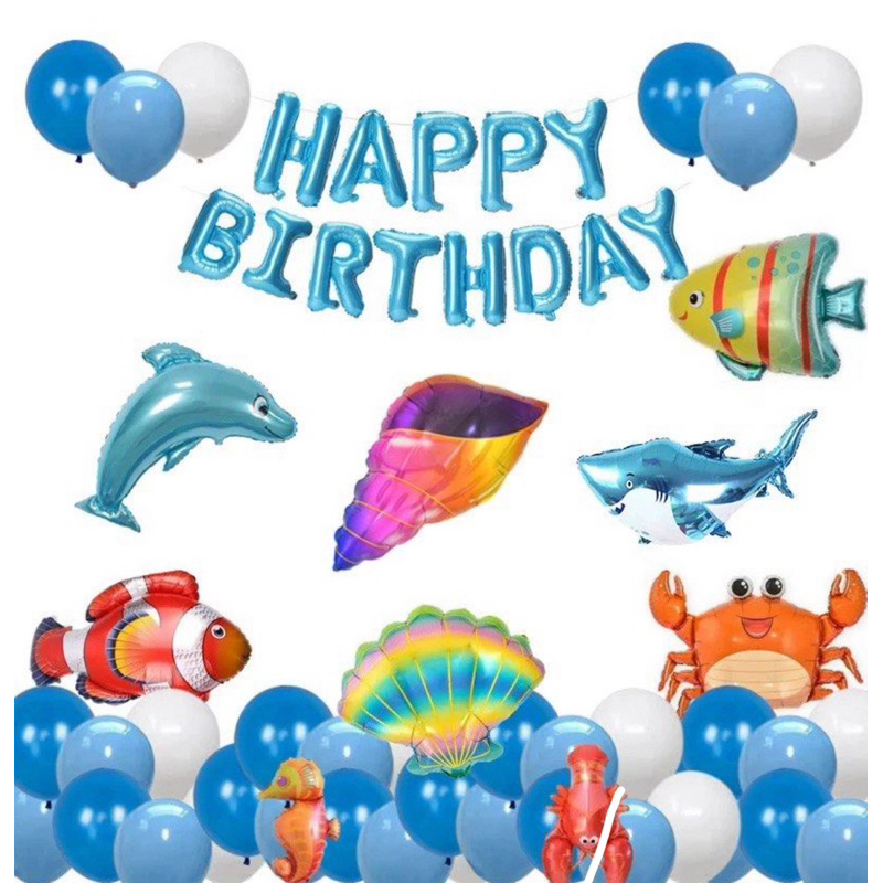 [Ready Stock] Under The Sea| Marine life| Oceans themed Happy Birthday ...