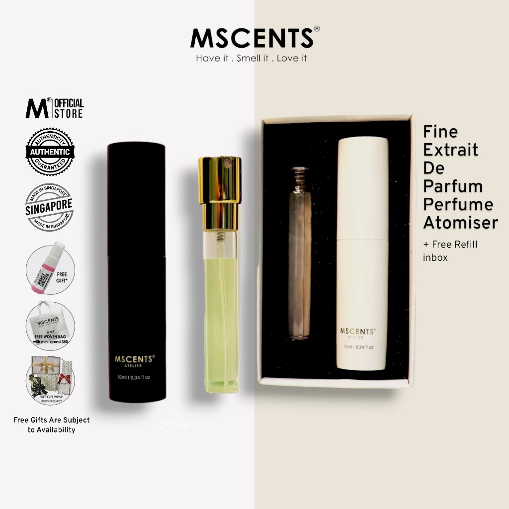 MSCENTS Fine Extrait De Parfum Perfume Atomiser + Free Refill | Shopee ...