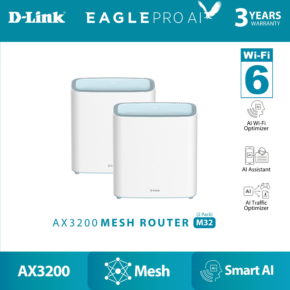 d-link eagle pro ai ax3200 wifi 6 mesh system