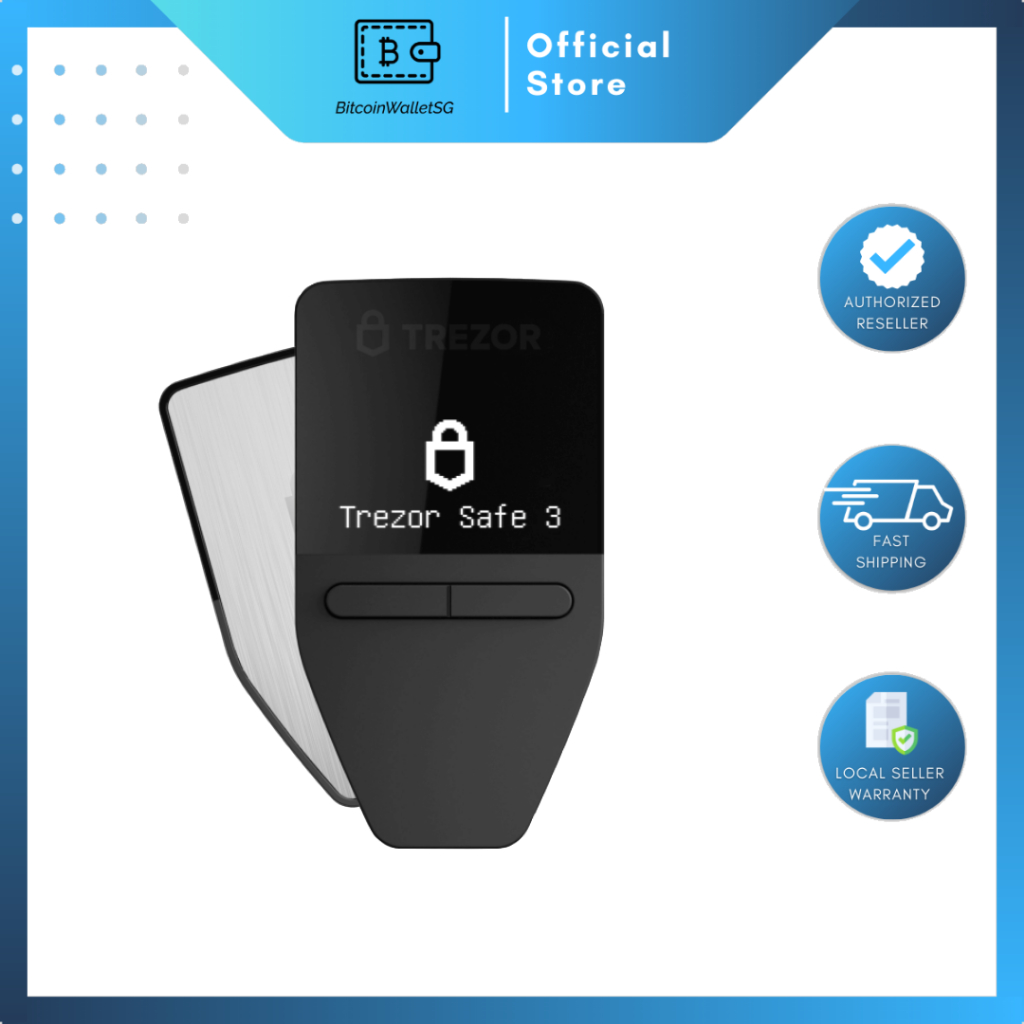 Trezor Safe 3 Cryptocurrency Wallet