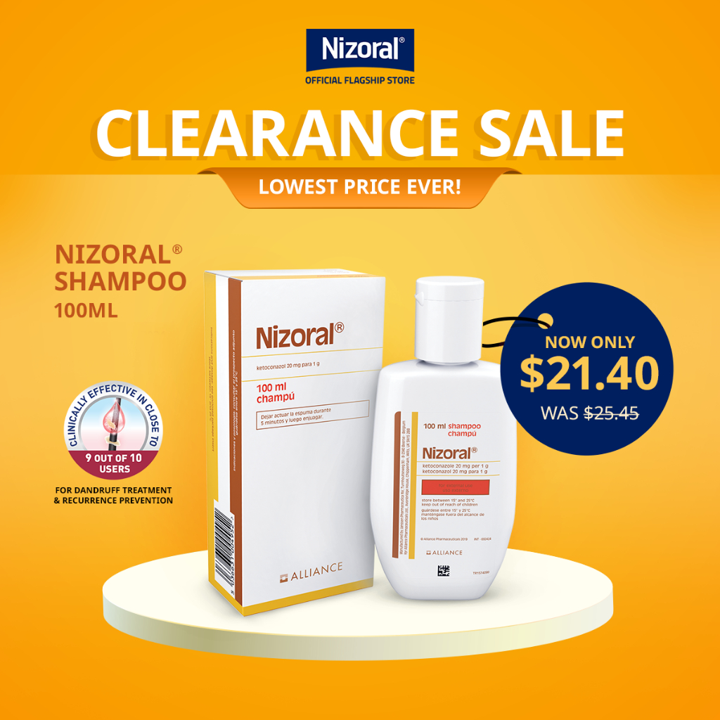 Nizoral® 2 Ketoconazole Antidandruff Shampoo 100mlFor Seborrheic