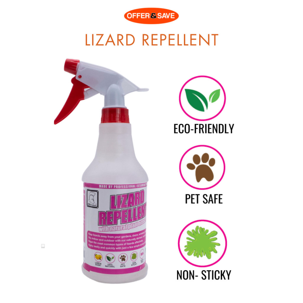 ONS Lizard Repellent Spray Lemon Smell Peppermint Smell 500ml Pest