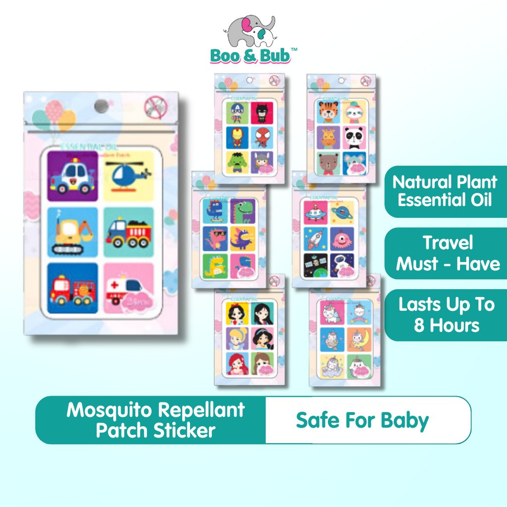 Mosquito Repellent Patches Stickers | Cute Safe Cartoon Mosquito ...