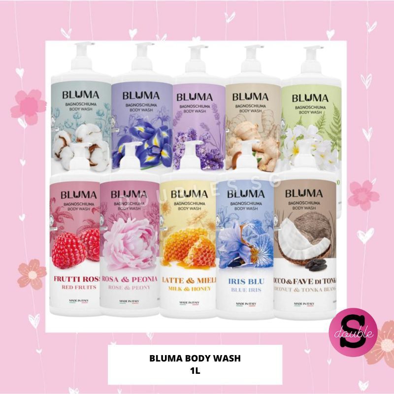 Bluma Italy Body Wash 1000ml Shopee Singapore
