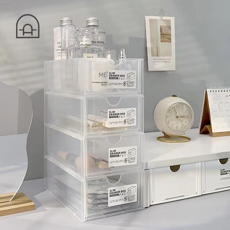 [SG stocks] Stackable drawer box table desktop organizer home storage ...