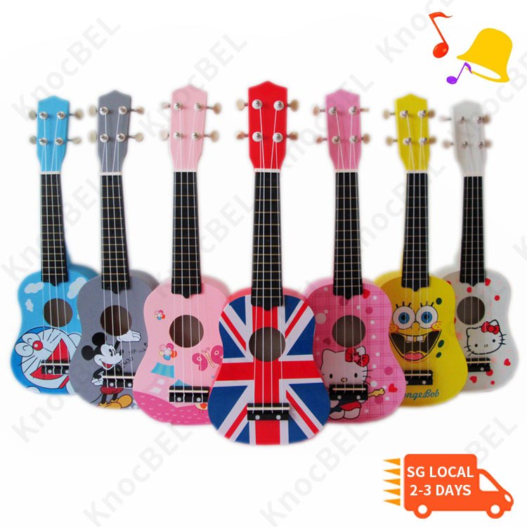 SG Kids Ukulele Cute 21 Inch Wooden Ukulele Beginners Simulation