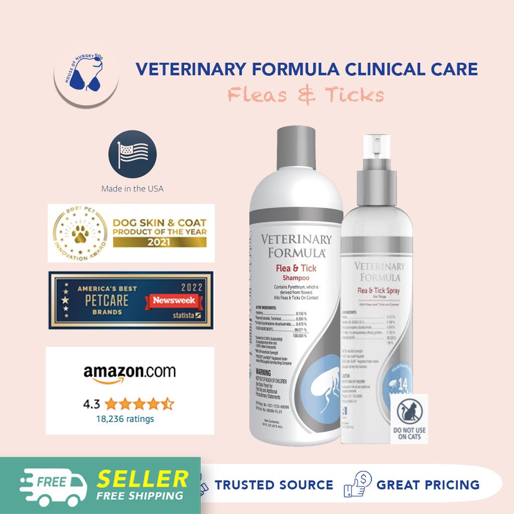 Veterinary Formula Clinical Care Flea & Tick Shampoo & Spray Dogs