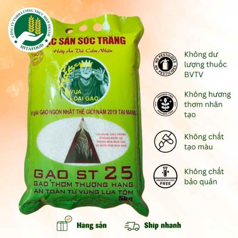 ST25 gạo - Gạo ST 25 ( 1 pack -5kg) | Shopee Singapore