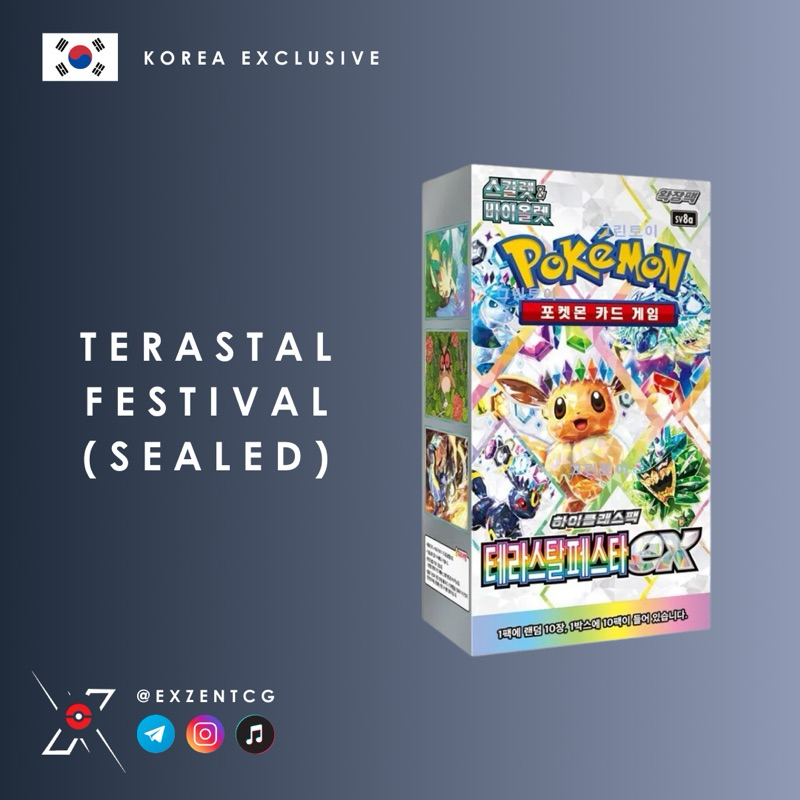 Pokemon Terastal Festival Booster Box [Korean][sv8a] | Shopee Singapore