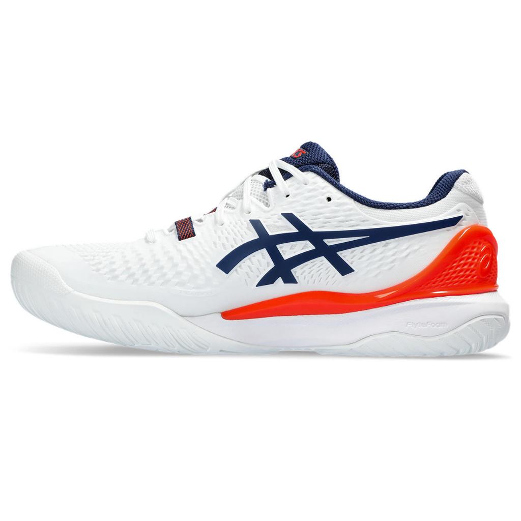 ASICS Men GEL RESOLUTION 9 Tennis Shoes in White Blue Expanse Shopee Singapore