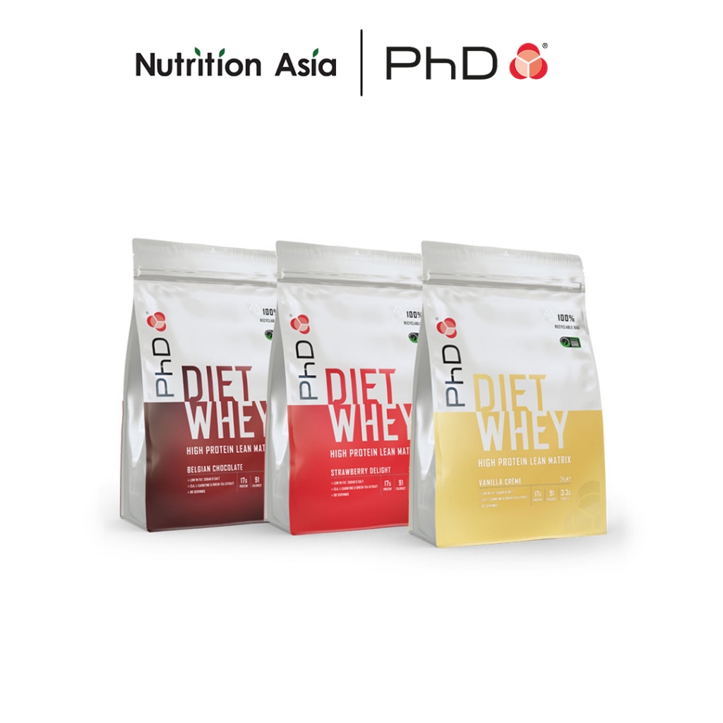 PhD Diet Whey Powder 2kg (Low sugar High protein UK Halal friendly) Shopee Singapore